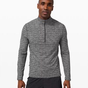 Lululemon Surge Warm 1/2 Zip in Black White
